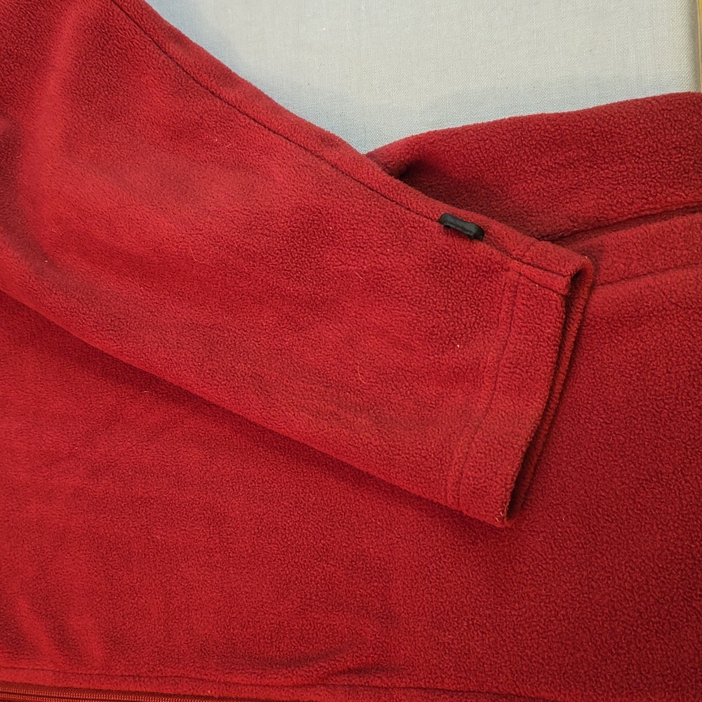 NFL Pro Line Mens Size Large Washington Redskins Jacket Burgandy Fleece Full Zip - Picture 5 of 10